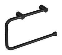 Enkel Toallero de anilla (Ancho: 20 cm, Negro)