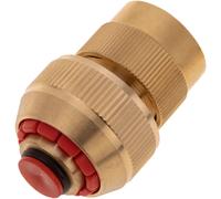 Enlace rápido doble stop de 19 mm de latón zincado para instalación de programador de riego - PrimeMatik