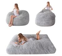 Enorme puff que se puede transformar en una cama de 135 x 190 cm