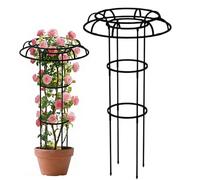 Enrejado de jardín para trepadoras Poste tipo paraguas para todo clima | Torre enrejada de exterior tipo sombrilla para Frijoles, Tomates, Enredaderas, Flores, Clemátide, en Alféizar, Patio, Balcó