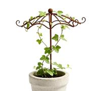 Enrejado De Jardín Vintage Soporte de Plantas Trepadoras con Estaca Tipo | Espaldera En Hierro Forjado Para Hogar exterior patio trasero porche terraza balcón arriate
