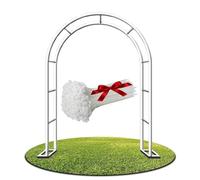 Enrejado metálico para plantas, marco de escalada para bodas, decoración al aire libre, rejilla vertical blanca para jardín, 140 x 230 cm