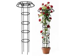 Enrejado para plantas trepadoras, poste de paisajismo artístico | Torre de enrejado de paraguas para exteriores para frijoles, tomates, vides, flores, clemátides, alféizar de ventana, patio