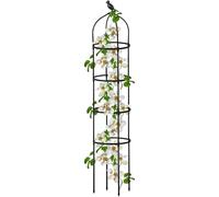 Enrejado para tomate, marco ajustable vertical antioxidante de 175 cm, para plantas trepadoras al aire libre, enrejado de metal, para flores, frutas, rosas, patio, bancal elevado, pared vertical