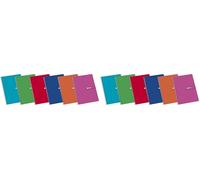 Enri 100430081 - Cuaderno, 1 unidad (colores aleatorios) (Paquete de 2)