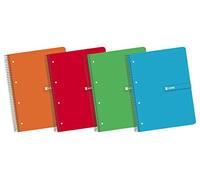 Enri 100430085 - Pack de 5 cuadernos en espiral, tapa dura