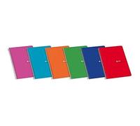Enri 100430104 - Cuaderno rayado, A4, 80 hojas, colores aleatorios, 1 unidad