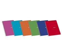 Enri 100430106 - Pack de 10 cuadernos espiral, tapa blanda, Fº
