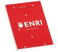 Enri Bloc de Notas Grapado 80H A5 4x4 Tapa Blanda Rojo (Set de 5) (Set de 5)