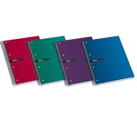 Enri Cuaderno Espiral Status Microperforado 160 Hojas 5x5 Tapas Extraduras A4+ Colores (Set de 5) (Set de 5)