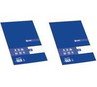 Enri - Folios A4, Recambio 100 Hojas con Cuadrícula 4x4, 80 gr (Paquete de 2)
