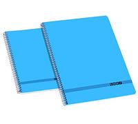 Enri Oficina 100430029 - Pack de 10 cuadernos espiral tapa blanda, Fº