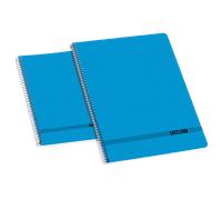 Enri oficina 4º tapa blanda cuaderno espiral liso - tamaño 4º - tapa blanda - cuaderno espiral - color azul (10 uds)