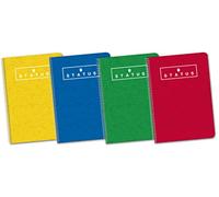 Enri Pack de 5 cuadernos espiral STATUS, tapa dura, Fº, surtido colores