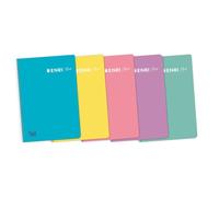 Enri plus 4º cuaderno espiral 4x4 - tapa de plastico - 80 hojas 90gr - colores surtidos (5 uds)