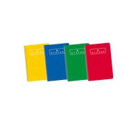 Enri status 4º tapa dura cuaderno espiral 4x4 con margen 80 hojas surtido - cuaderno de tapa dura resistente - cuadricula de 4x4 con margen - 80 hojas de alta calidad (5 uds)