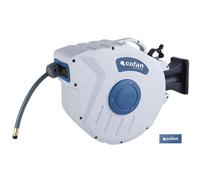 Enrollador c/manguera aire 24bar 15m ø9,5*15mm