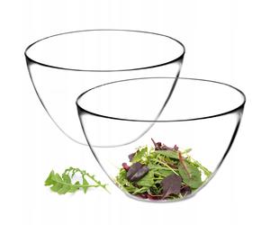 Ensaladera de vidrio KADAX, cuenco de vidrio, cuenco de vidrio, 17 cm, 2 piezas
