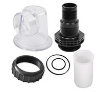 Ensamblaje de tapa de prefiltro transparente para bomba SPS 50 75 100 - Cubierta de inspección visual con junta para el cuidado del sistema de filtro de piscina