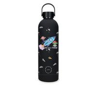 Enso Magical Botella de Acero Inoxidable Negro 7x26,5x7 cm Acero Inoxidable