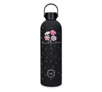 Enso Magical Botella de Acero Inoxidable Negro 7x26,5x7 cms Acero Inoxidable