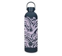 Enso Magical Botella de Acero Inoxidable Negro 7x26,5x7 cms Acero Inoxidable