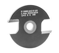 ENT 13886 Fresa de ranurar, en carburo, vástago (S) 6,35 mm, diámetro (D) 40 mm, NL 6 mm