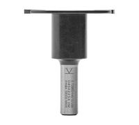ENT 13960 Fresa de ranurar, en carburo, vástago (S) de 8 mm, diámetro (D) de 40 mm, NL de 2 mm, GL de 50 mm, montada en un mandril de sujeción