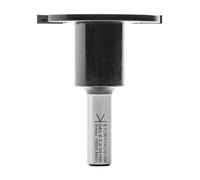 ENT 13961 Fresa de ranurar, en carburo, vástago (S) de 8 mm, diámetro (D) de 40 mm, NL de 3 mm, GL de 50 mm, montada en un mandril de sujeción
