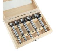 ENT 25100 Juego de 5 brocas Forstner WS Ø 15-20-25-30-35 mm - para perforar agujeros ciegos en madera blanda fácilmente