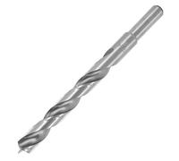 ENT 50412 Broca de madera de espiral Ø 12 mm, extra larga de 150 mm, HSS-G, con punta de centrado y cortador preliminar, D 12 x NL 100 x GL 150 mm, S 10 x 30 mm