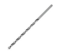 ENT 50455 Broca de madera de espiral Ø 5,5 mm, extra larga de 150 mm, HSS-G, con punta de centrado y cortador preliminar, D 5,5 x NL 100 x GL 150 mm, vástago cilíndrico