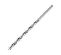 ENT 50465 Broca de madera de espiral Ø 6,5 mm, extra larga de 150 mm, HSS-G, con punta de centrado y cortador preliminar, D 6,5 x NL 100 x GL 150 mm, vástago cilíndrico