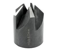 ENT 50508 Avellanador de inserción HSS, diámetro (d) 8 mm, D 20 mm, E 90°, GL 25 mm, derecho