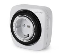 Entac emtm24-1e adaptador de enchufe eléctrico negro, blanco
