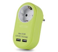 Entac epag-1ee-2usb-l adaptador de enchufe eléctrico tipo f cal