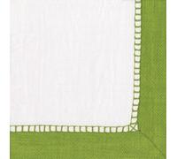 Entertaining with Caspari - Juego de 2 servilletas de papel verde brillante, 20 unidades por paquete.