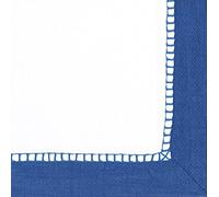 Entertaining with Caspari - Servilletas de cóctel (lino, 40 unidades), color azul marino