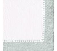 Entertaining with Caspari Servilletas de lino (20 unidades), color plateado