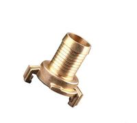 Entgoinggo - Adaptador de manguera de acoplamiento rápido de latón resistente, para tubos de jardín alemanes, conector de manguera de agua profesional, para taller de la industria, montaje de cobre