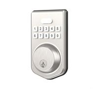 Entgoinggo Cerradura de puerta de huella digital Contraseña Cerradura electrónica de aleación de aluminio Entrada sin llave Puerta de madera Cerradura inteligente para puertas de madera interiores con