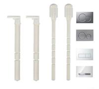 Entgoinggo Geberit - Juego de barra de empuje de placa de actuador compatible, para modelos UP320 UP300, piezas de repuesto de ABS para reparación de inodoros de baño