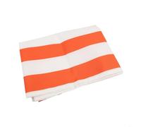 Entgoinggo - Juego de fundas de asiento para sillas de playa, tela de repuesto de tela de poliéster naranja y blanco, para tumbona de doble cara, fácil instalación (1 unidad)