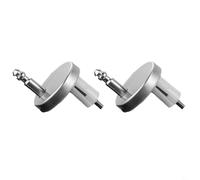 Entgoinggo Juego de tornillos de bisagra y pernos de fijación para asiento de inodoro, kit de repuesto de acero inoxidable, para tapas fijas superiores, para inodoros traseros a la pared o colgados