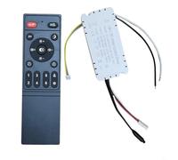 Entgoinggo Kit de control remoto de luz de ventilador de techo, con receptor de atenuación continua de 6 velocidades, para conversión de frecuencia infrarroja y selección de función de guía de aire