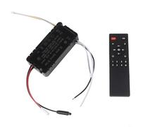 Entgoinggo Kit de control remoto de luz de ventilador de techo, con receptor de atenuación continua de 6 velocidades, para conversión de frecuencia infrarroja y selección de función de guía de aire