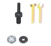 Entgoinggo Kit de conversión de taladro eléctrico a amoladora angular, con adaptador de eje hexagonal, para cortar moler y pulir madera, piedra, metal, resistente, multifuncional (A)