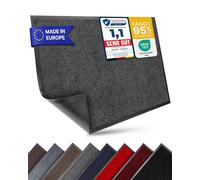 Entrando Felpudo XXL 90x150 cm - Tono Oscuro versátil, antisuciedad, Antideslizante, Lavable para recibidores neutros (Antracita)