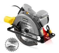 Enventor 1400W Sierra Circular con Guia Láser, 185mm(24T) Hoja