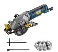 Enventor Mini Sierra Circular de mano, 580W, 115mm, 3 hojas